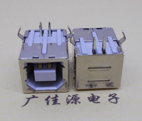沙溪镇USB BF90度母座 打印机接口 卧式插板DIP白胶