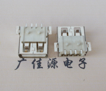 沙溪镇USB AF方形脚 贴片母座 1.0/1.2柱子直边接口