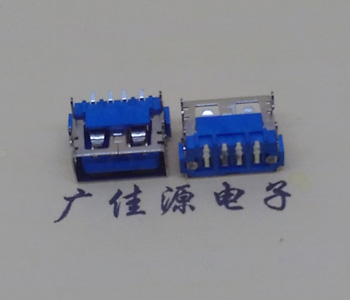 沙溪镇AF短体10.0接口 蓝色胶芯 直边4pin端子SMT