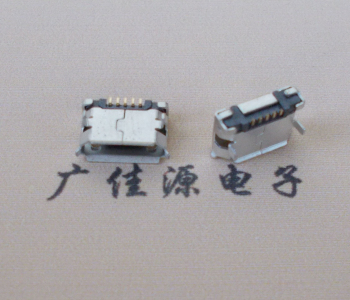 沙溪镇Micro USB卷口 B型(无柱）插板脚间距6.4普通端子