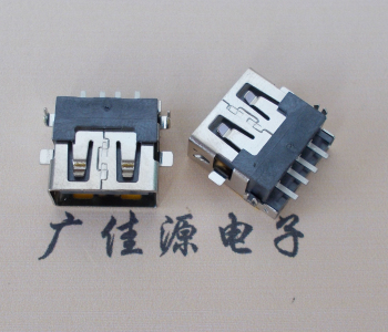 沙溪镇 USB母座 贴片沉板3.5/4.9 直口/卷口铜壳/铁壳
