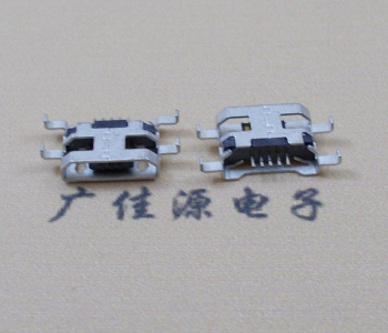 沙溪镇MICRO USB 5PIN接口 沉板1.6MM 四脚插板无导位
