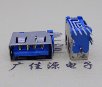 沙溪镇USB 测插2.0母座 短体10.0MM 接口 蓝色胶芯
