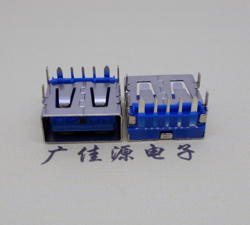 沙溪镇 USB5安大电流母座 OPPO蓝色胶芯,快速充电接口