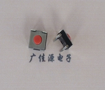 沙溪镇供应红色按键开关6.2*6.2*2.5直插四脚轻触开关