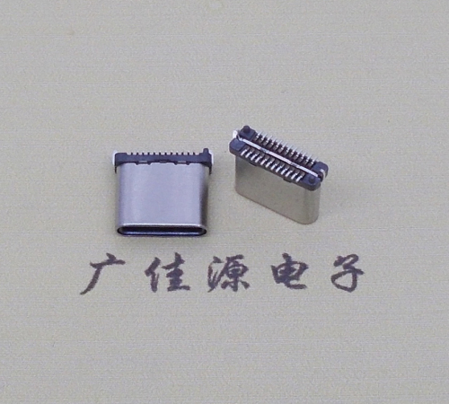 沙溪镇USB TYPE-C接口短体24P公头立式贴板高度H=8.0mm 高速数据传输快充电款