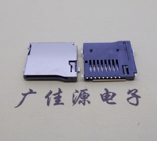 沙溪镇 厂家直销TF-卡座9p自弹网络储存卡座尺寸规格齐全