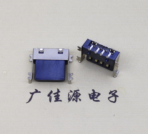 沙溪镇薄胶芯母座 USB2.0卧式贴板A母10.0短体尺寸
